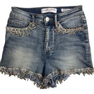 Akira Mashed Potatoes Rhinestone Shorts Sz 27 Ruby Lou Highrise Festival Swiftie